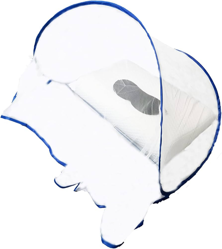 CMINGJ Portable Mosquito Head Net Foldable Pop-Up Travel Essentials Mosquito Net for Bed Free Ins... | Amazon (US)