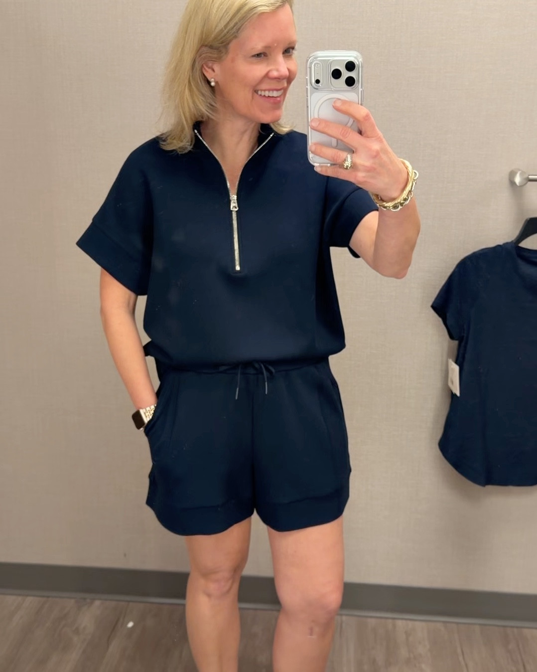 Y’all know I love my @Varley pieces!!  Stopped onto Scheels to try on this short sleeve top. I already have the shorts and LOVE them. They are the softest🥰. I’m wearing my regular size in the shorts but sized down in the top. 

#LTKSeasonal #LTKdayinmylife #LTKOver40