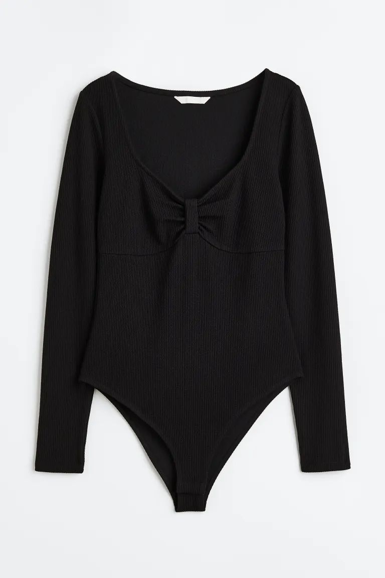 Ribbed Jersey Bodysuit | H&M (US)