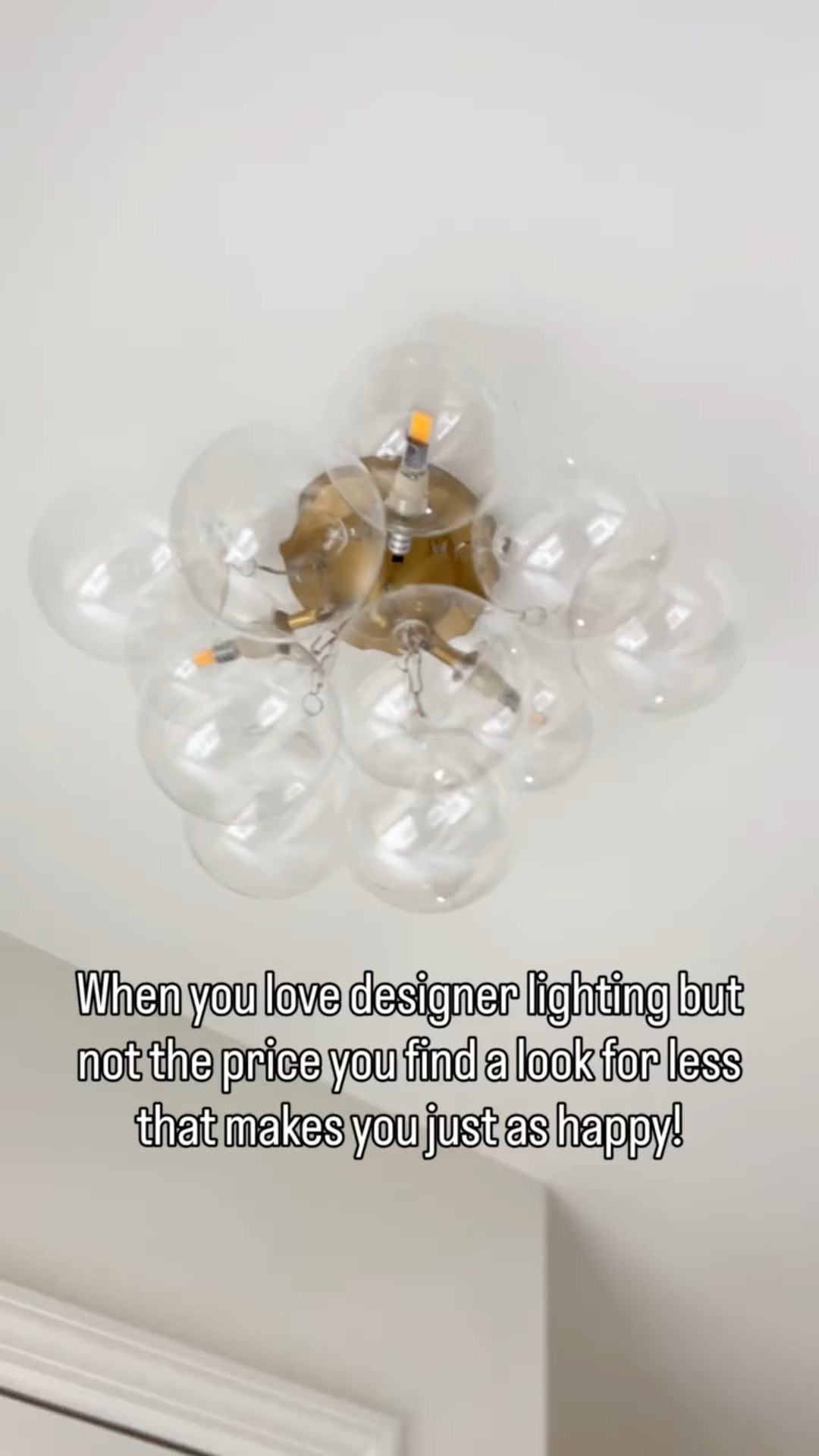 Friendly reminder you can always find a look for less with a little bit of time and energy. Just saying. 

I was completely obsessed with the visual comfort bubble chandelier lighting but when you need two it’s time to find a more affordable option for the bathroom remodel! You won’t believe where these are from! 

Links to shop are always on my LTK!

#LTKmomlife #LTKHome #LTKOver40