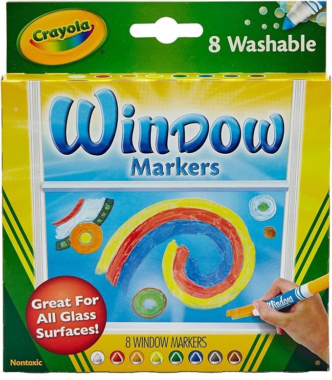 Crayola Washable Window Markers, Car Window Markers, 8 Count | Amazon (US)