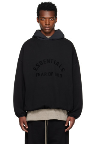 Black Bonded Hoodie | SSENSE