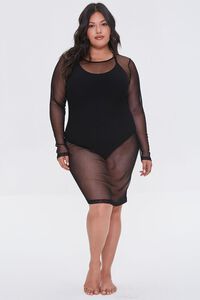 Plus Size Mesh Swim Cover-Up Dress | Forever 21 (US)