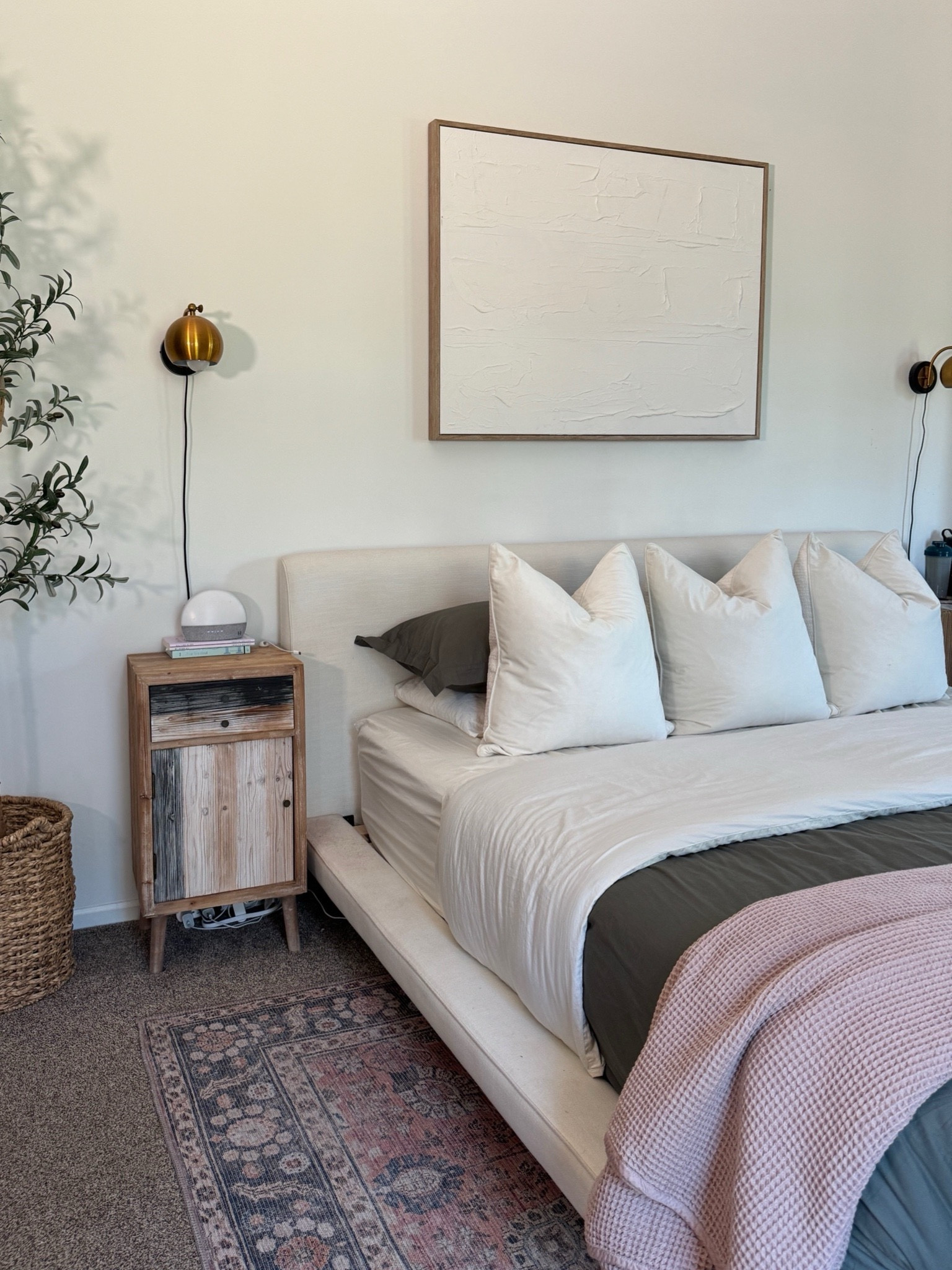 This bed at Walmart almost identical for fraction of the cost is ok sale. Bedding is now 20% off !

 Mid century modern and cozy bed, bedding. King bed, master bedroom. 

Boll & Branch code NINA20

#LTKSaleAlert #LTKStyleTip #LTKHome