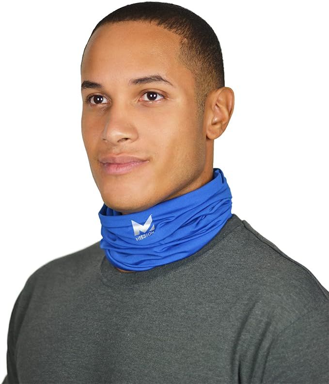 MISSION Cooling Neck Gaiter, Men and Womens All Weather Neck Gaiters | Amazon (US)
