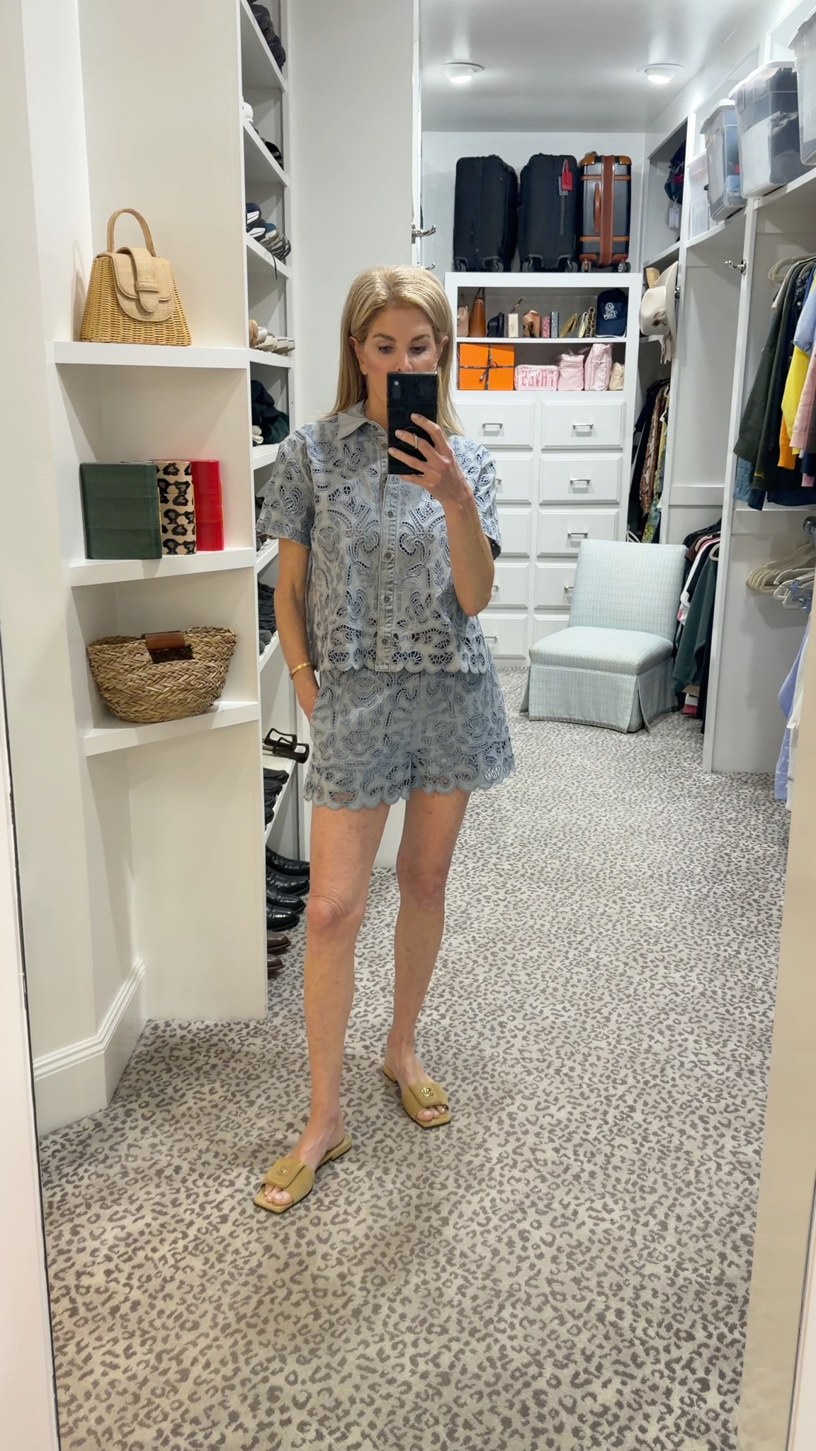 Chic new eyelet set. Size S

#LTKOver40 #LTKootd #LTKSeasonal