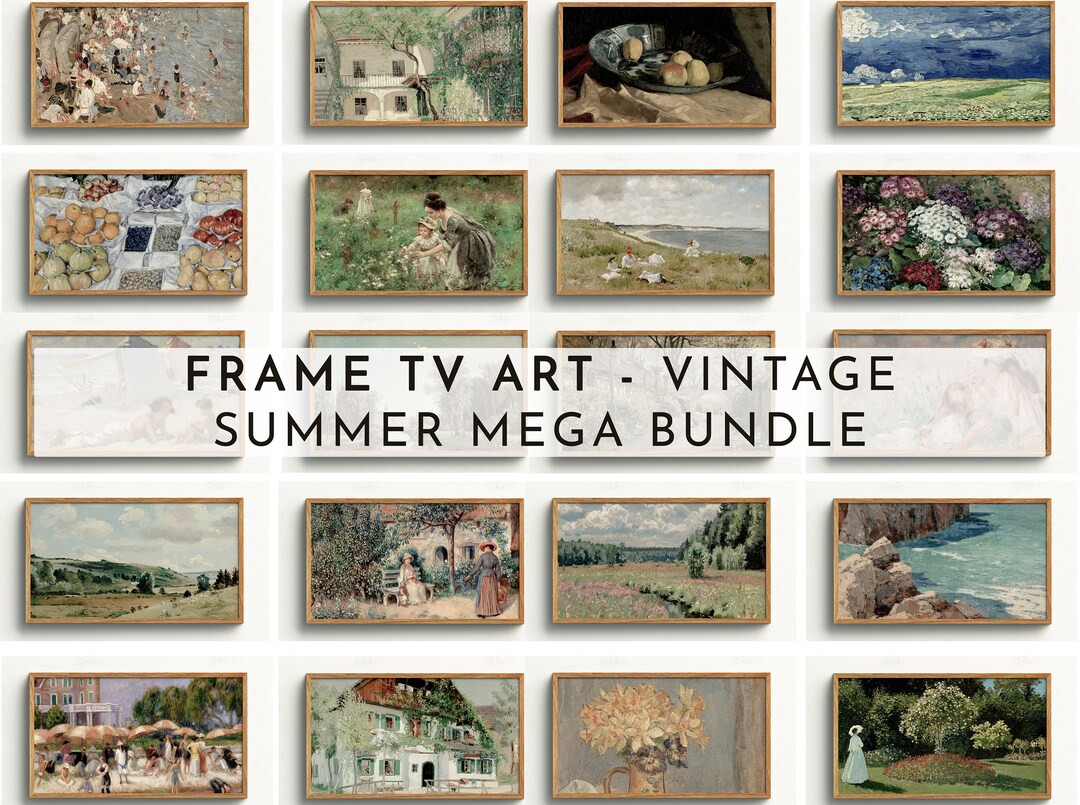Samsung Frame TV Art Set Vintage Summer Mega Bundle - 60 files included! Summer Frame Tv Art | Vi... | Etsy (US)