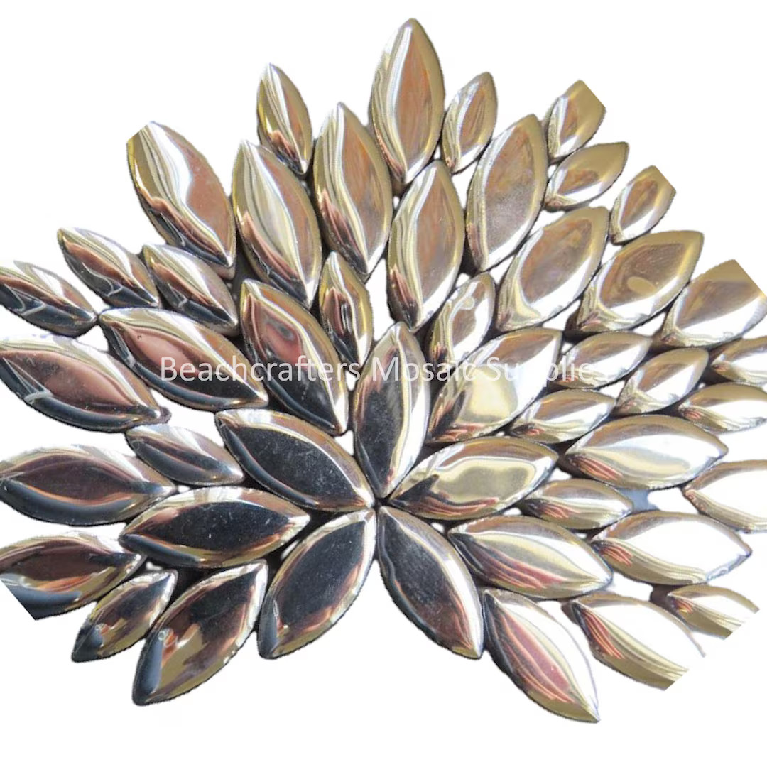 Silver Metallic Ceramic Petals - 50 Tiles - Mixed Sizes - Mosaic Tile Pieces - Mosaic Supplies - ... | Etsy (US)