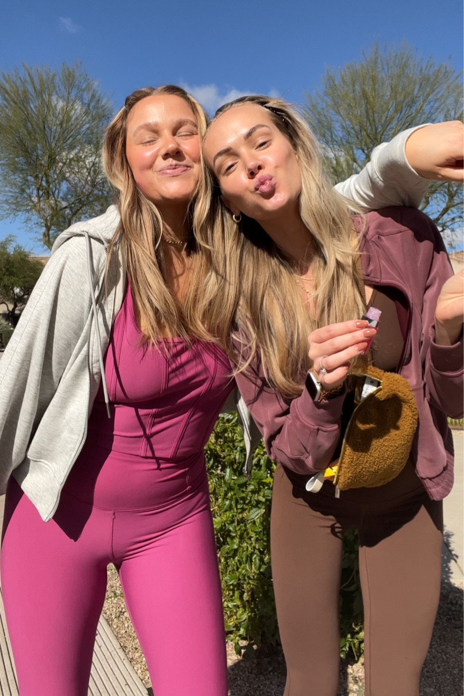 Bre: Pink set size M on sale! Jacket M!
Karlie in lululemon! 