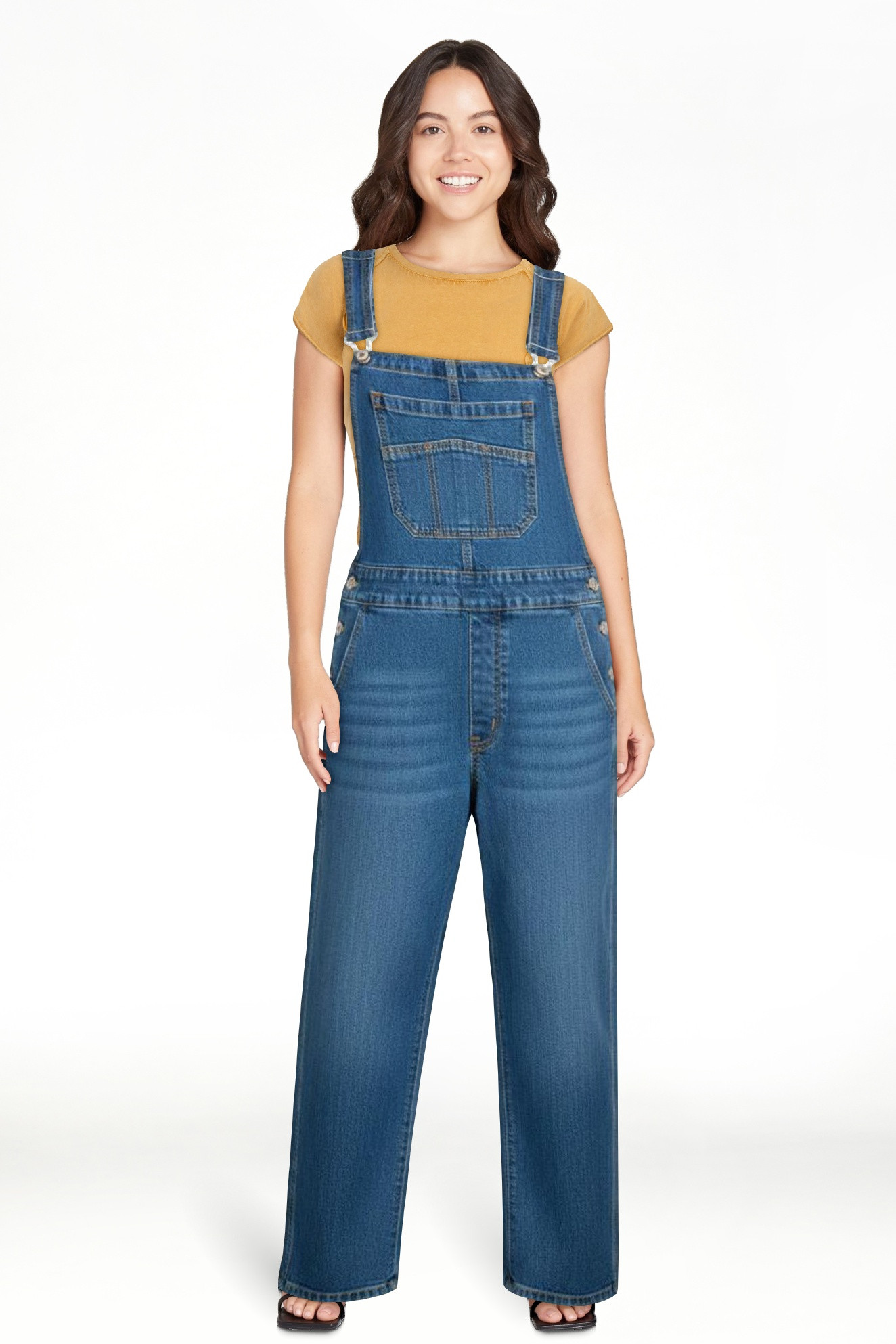 Jessica Simpson Women's Overall Barrel Leg, Sizes XS-XL | Walmart (US)