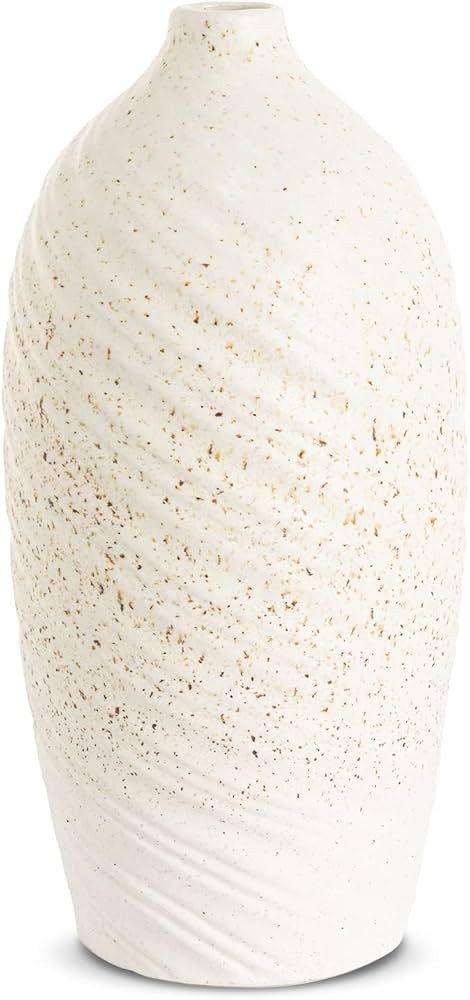 Amazon.com: Labcosi Ceramic Vase, White Flower Vase for Centerpieces, Jumbo Farmhouse Vase Set fo... | Amazon (US)