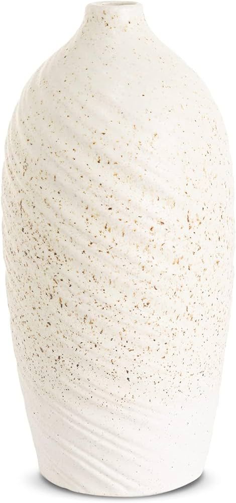Amazon.com: Labcosi Ceramic Vase, White Flower Vase for Centerpieces, Jumbo Farmhouse Vase Set fo... | Amazon (US)