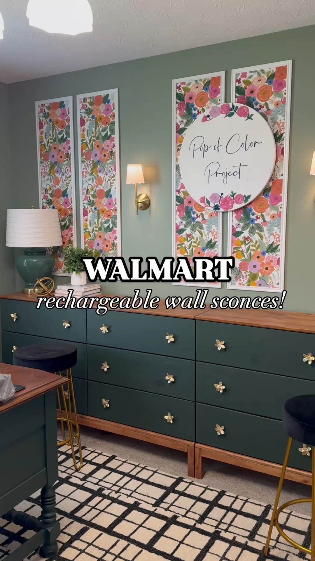 These wall sconces are from Walmart, are under $30, require NO hardwiring bc they are rechargeable & remote controlled 🤯 they are also the PERFECT shade of brushed brass & how darling is the scalloped shade?! 

#LTKHome #LTKFindsUnder50 #LTKStyleTip