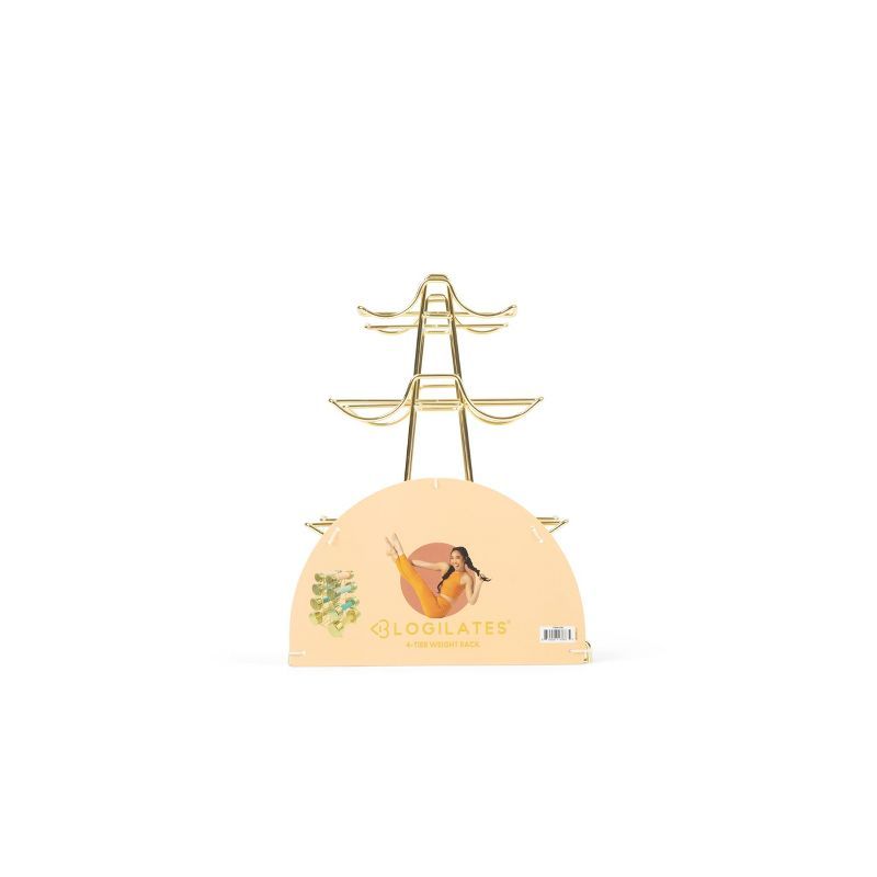 Blogilates 4 Tier Weight Rack - Gold | Target