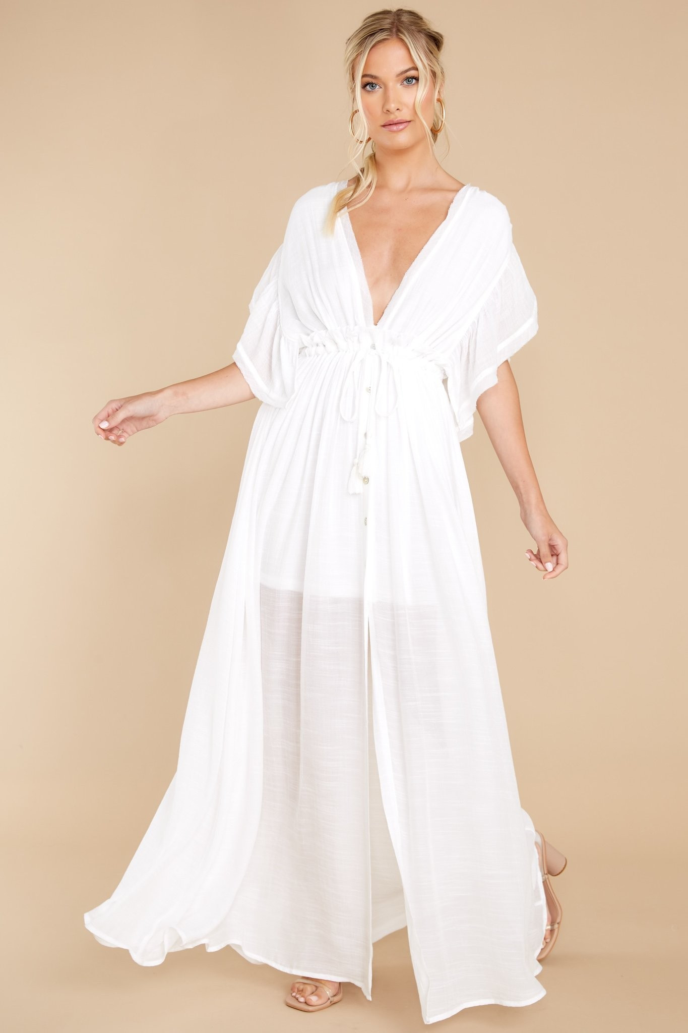 Someone New White Maxi Dress | Red Dress 