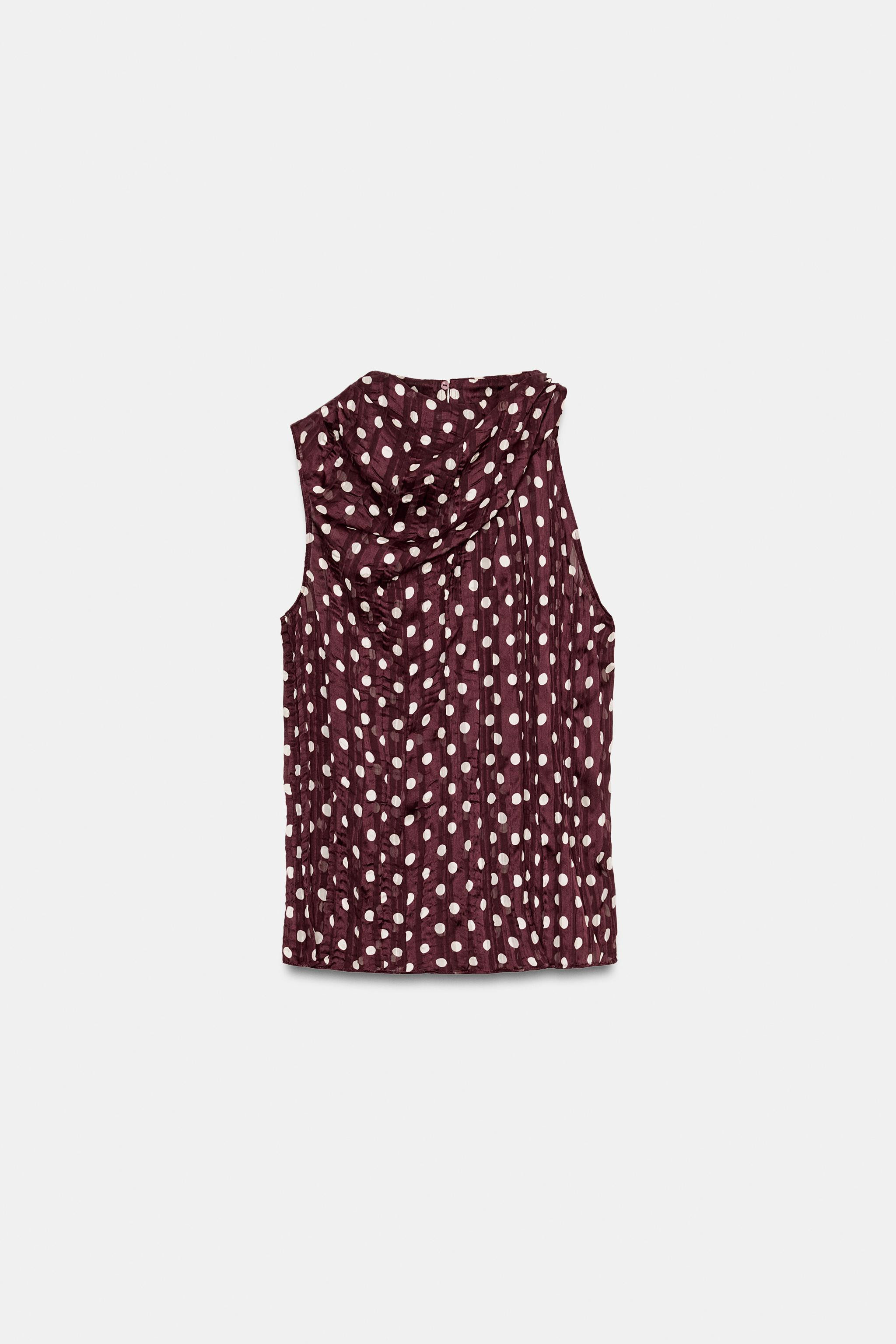 BLOUSE \u00c0 POIS | Zara US