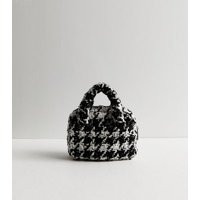 Black Bouclé Mini Bowler Bag New Look | New Look (UK)