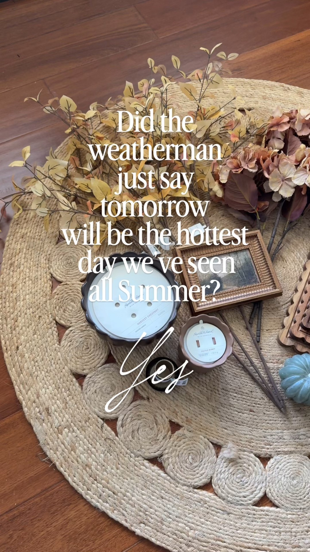 Anybody else?! 🙋‍♀️😆

Tomorrow might be the hottest day of Summer but I’m still over here planning my Fall decor! 🥵 🍂 🍁 

#LTKSeasonal #LTKHome #LTKautumn