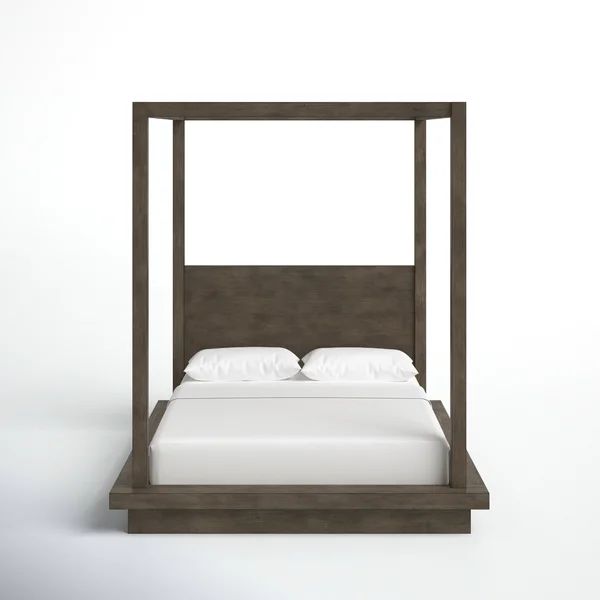 Brooks Solid Wood Low Profile Canopy Bed | Wayfair North America