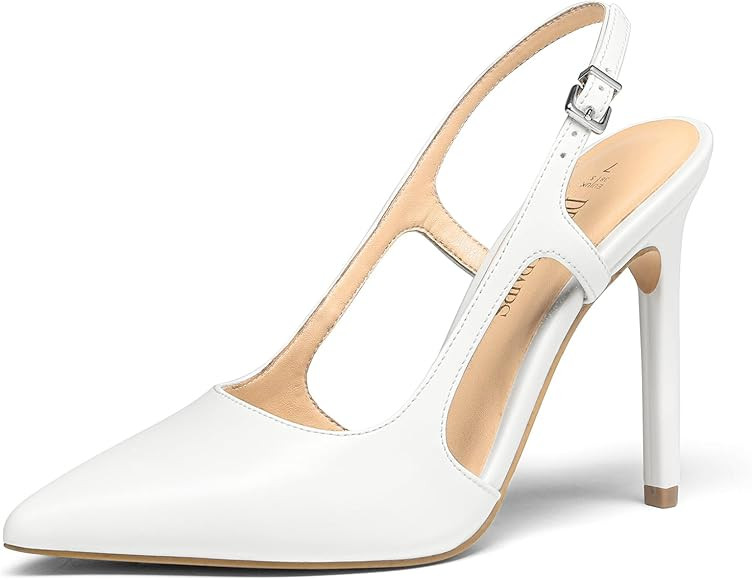 DREAM PAIRS Women's Close Pointed Toe High Stiletto Heels Pump Slingback Party Prom Dress Shoes f... | Amazon (US)