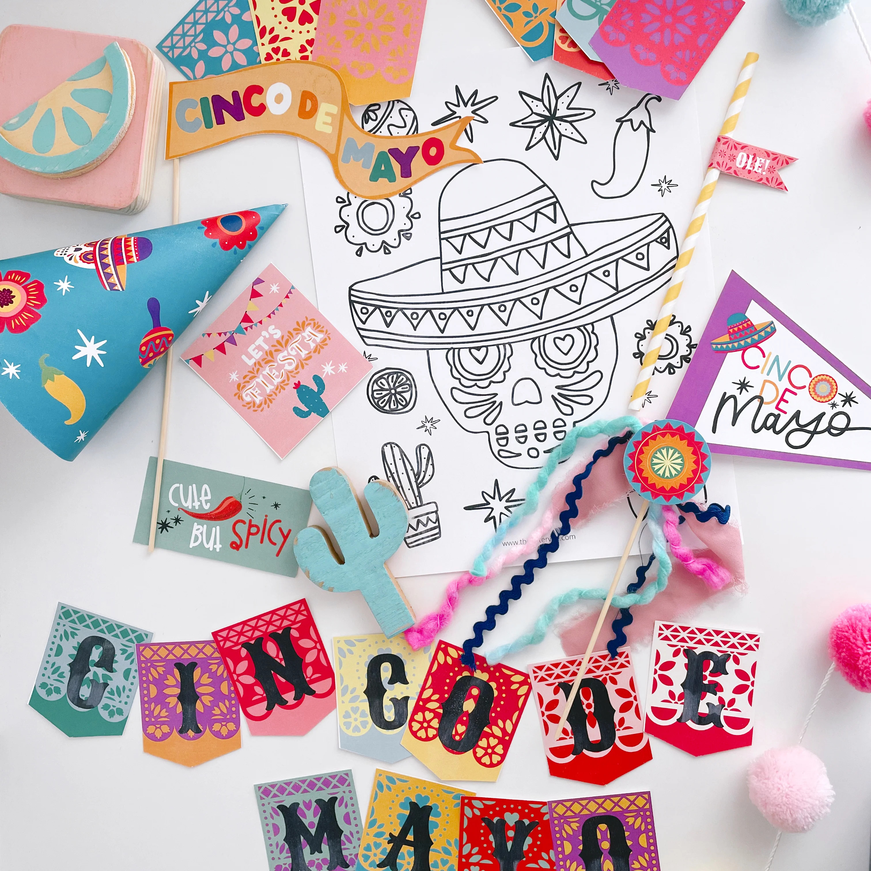 Cinco de Mayo | Printable Party | The Letter Vee