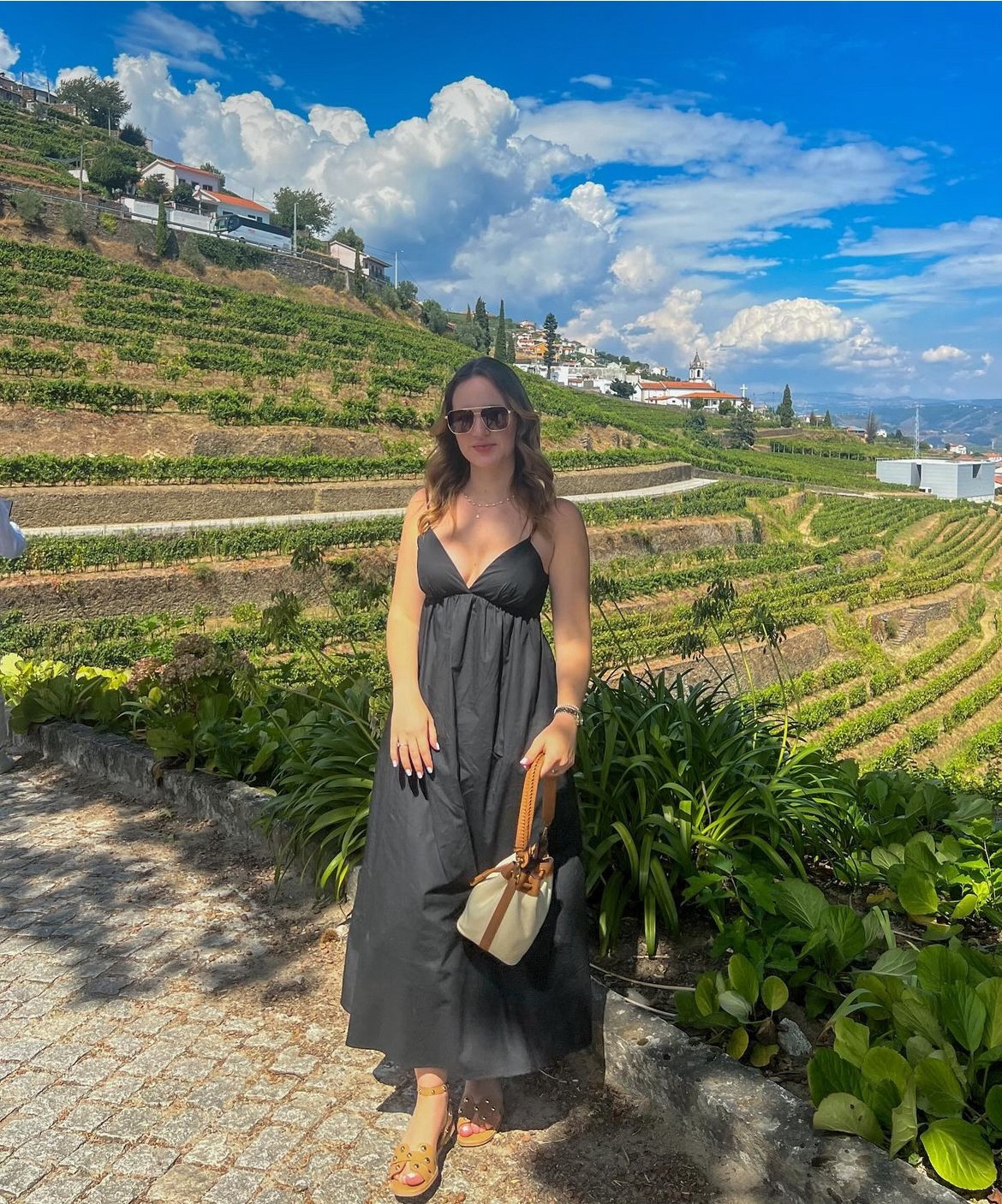 Black backless maxi dress brown sandals with bucket bag 🍷

#LTKStyleTip #LTKTravel #LTKFindsUnder100
