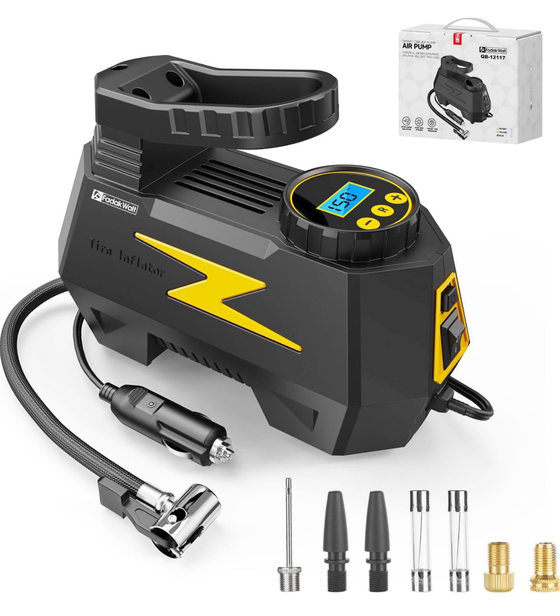 51% off 🎉

Tire Inflator Portable Air Compressor, DC 12V Tire Air Pump with LED and 150PSI Digital Pressure Gauge, Portable Tire Inflator for Car Tires, Motorcycles, Bike, Ball (Yellow

#LTKTravel #LTKSaleAlert #LTKMens