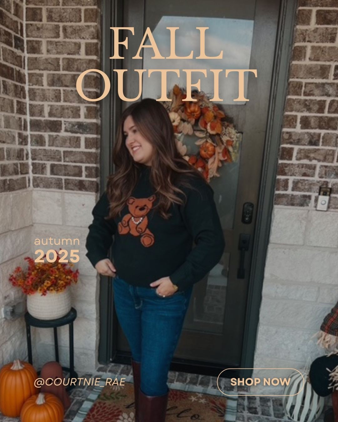 Fall outfit inspo 2025 🍁 Nothing says cozy season like a cute graphic sweater, classic denim, and tall boots. This teddy bear sweatshirt is such a fun fall fashion find—easy to style for casual days, pumpkin patch outings, or cozy weekends at home. Affordable, trendy, and perfect for autumn 🍂

#LTKStyleTip #LTKSeasonal #LTKMidsize