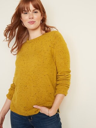 Soft-Brushed Crew-Neck Sweater for Women | Old Navy (US)