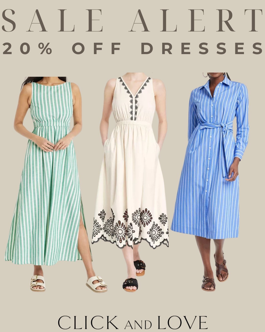 Sale alert! These dresses are 20% off today! All $35 and under. Three cute silhouettes to add to your closet rotation for spring 🌸 

Women’s fashion, striped dress, floral dress, gingham dress, fashion, fashion finds, outfit, outfit inspiration, clothing, budget friendly fashion, summer fashion, wardrobe, fashion accessories, ootd, budget friendly clothing, affordable clothes, fall fashion, closet staples, adorable fashion finds, affordable fashion, denim dress, off white dress, cream dress, spring fashion, summer dresses, under 50

#LTKSaleAlert #LTKFindsUnder50 #LTKStyleTip