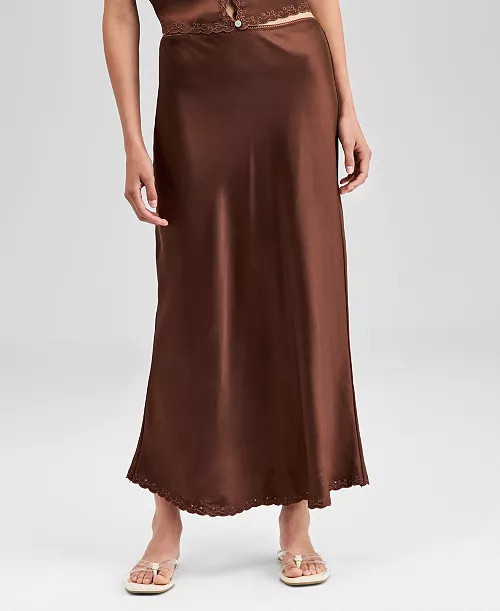 And Now This Women's Embroidered Hem Pull-On Midi Skirt, Exclusively at Macy's - Macy's | Macy's