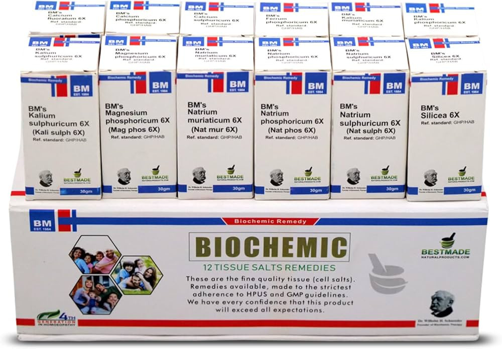 Economy Pack Tissue Cell Salt Kit, All 12 Schussler Cell Salts with Easy to Use Remedy Chart - Bo... | Amazon (US)