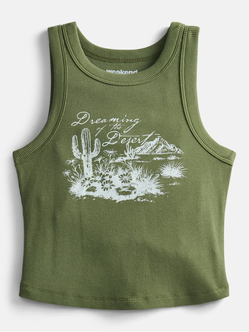 Weekend Academy Girls Graphic Tank Top, Sizes 4-18 | Walmart (US)