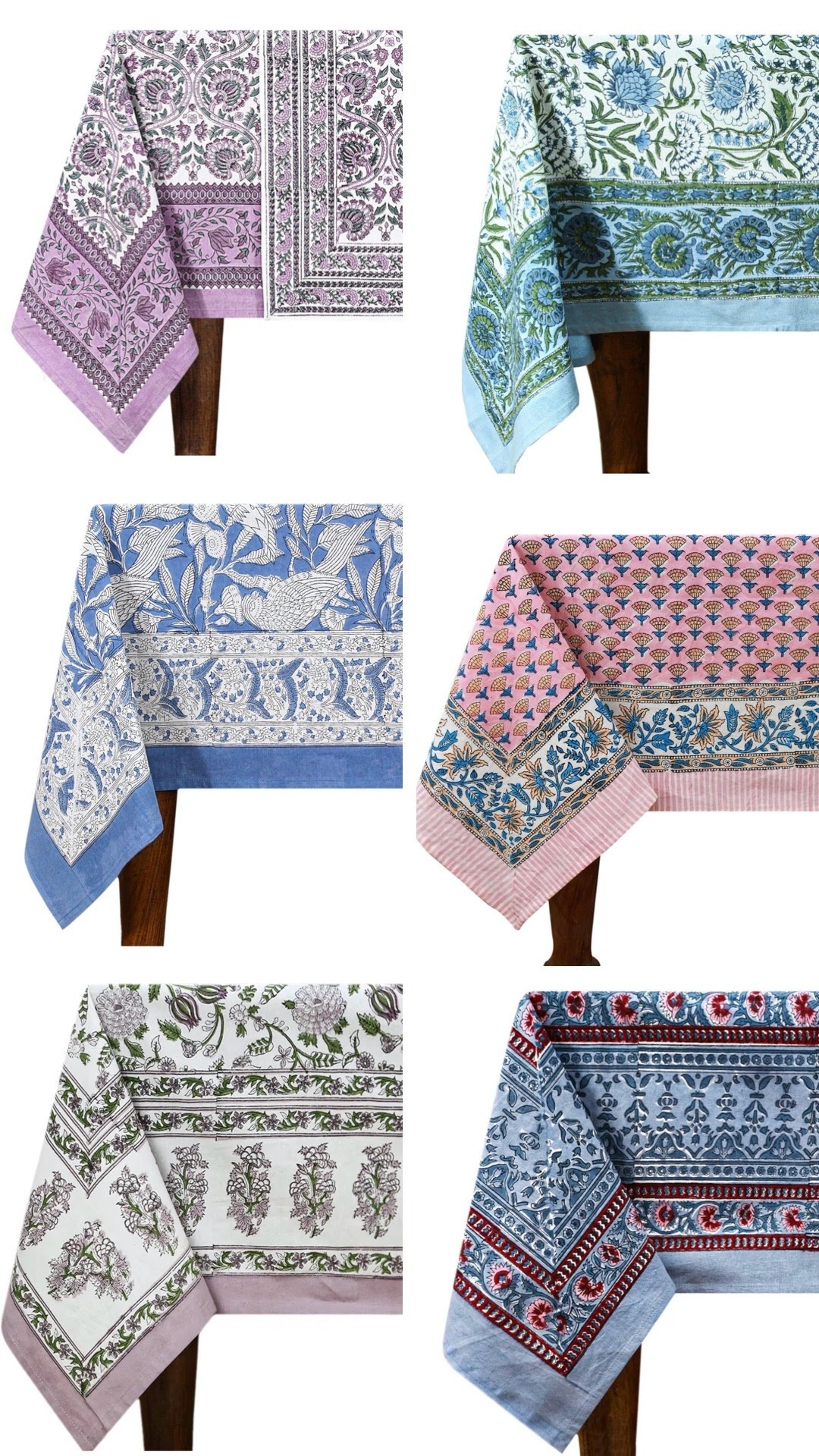 Spring block print tablecloths for Easter and Mother's Day tables 

#LTKHome