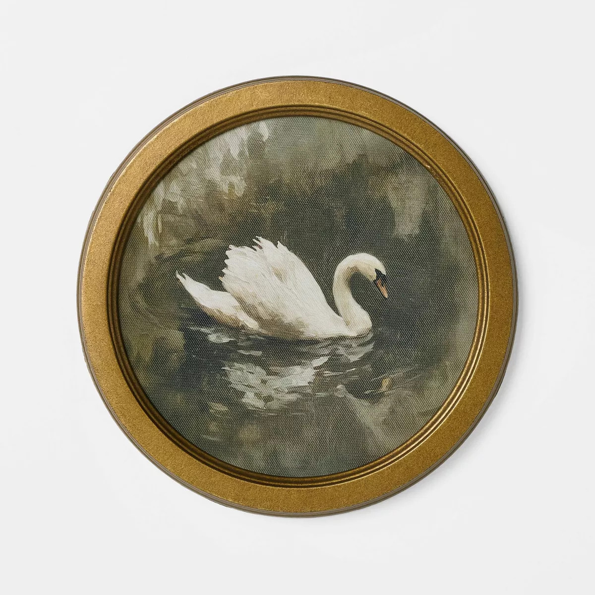 10" White Bird Round Framed Wall Art - Threshold™ designed with Studio McGee | Target