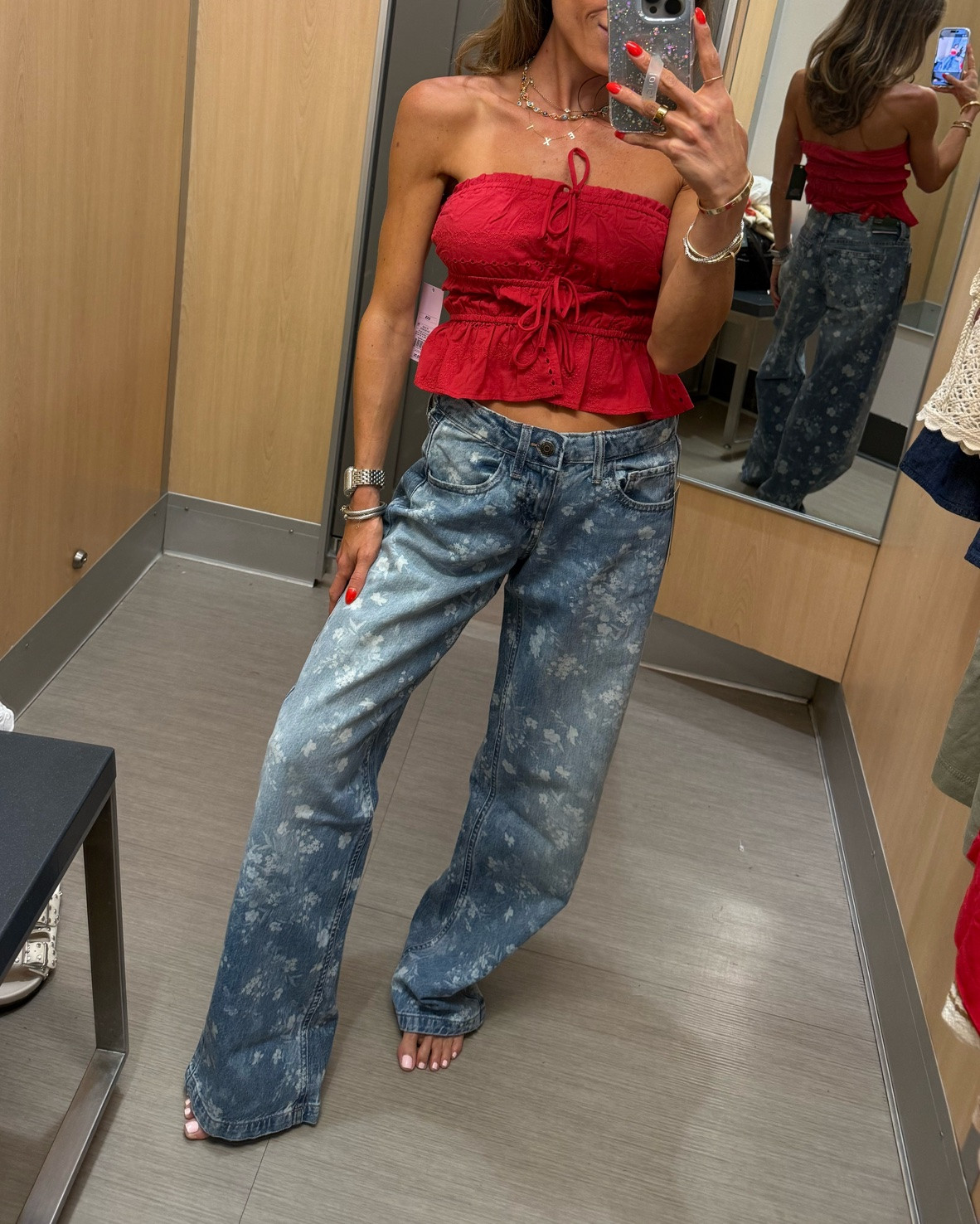 Super cute printed jeans on sale! Wearing 00

#LTKSaleAlert #LTKPetite