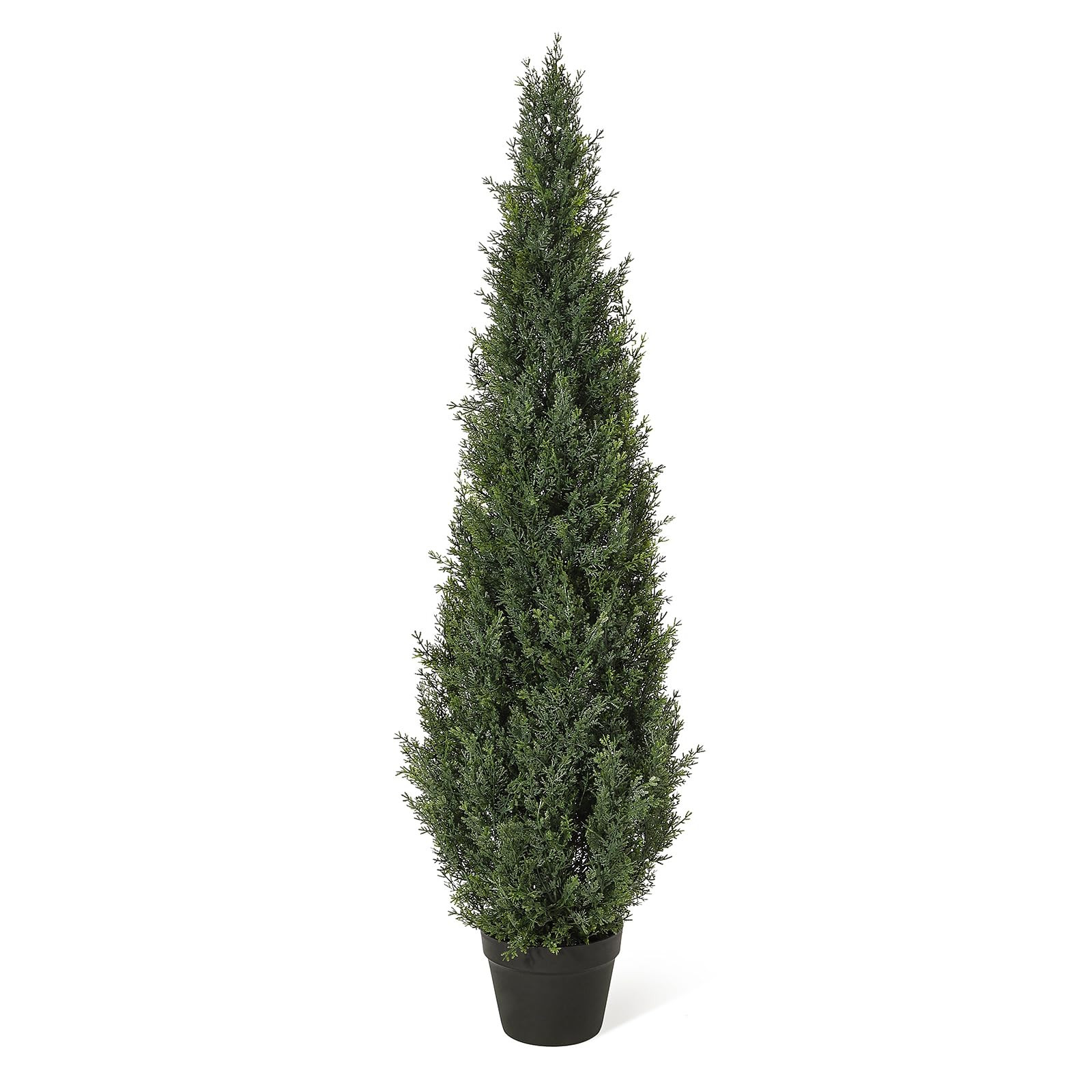 Artificial Cedar Topiary Trees for Home Decor 4ft Fake Cypress Trees Potted Faux Evergreen Plants... | Amazon (US)