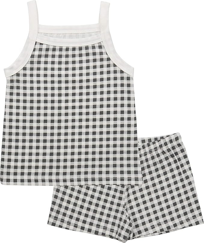 AVAUMA Unisex-Baby Stripe Sleeveless Pajamas Summer Short Sets Pjs Kids Clothes | Amazon (US)