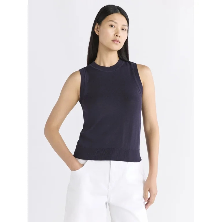 Free Assembly Women's Sleeveless Sweater Shell, Lightweight, Sizes XS-XXL | Walmart (US)