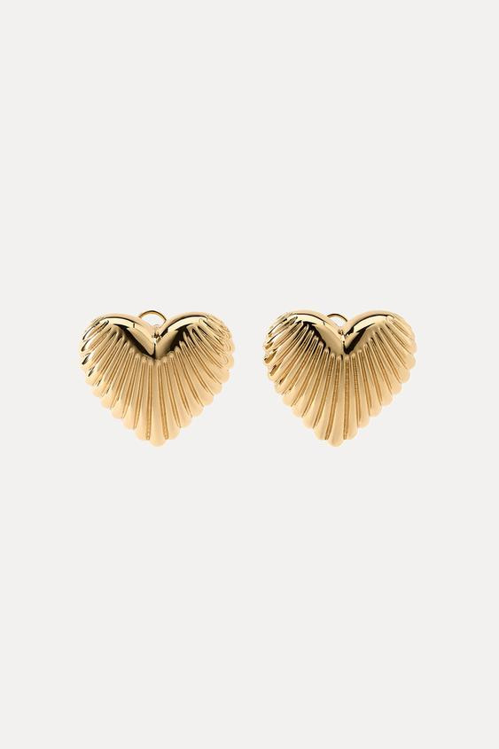 HEART EARRINGS | Zara UK
