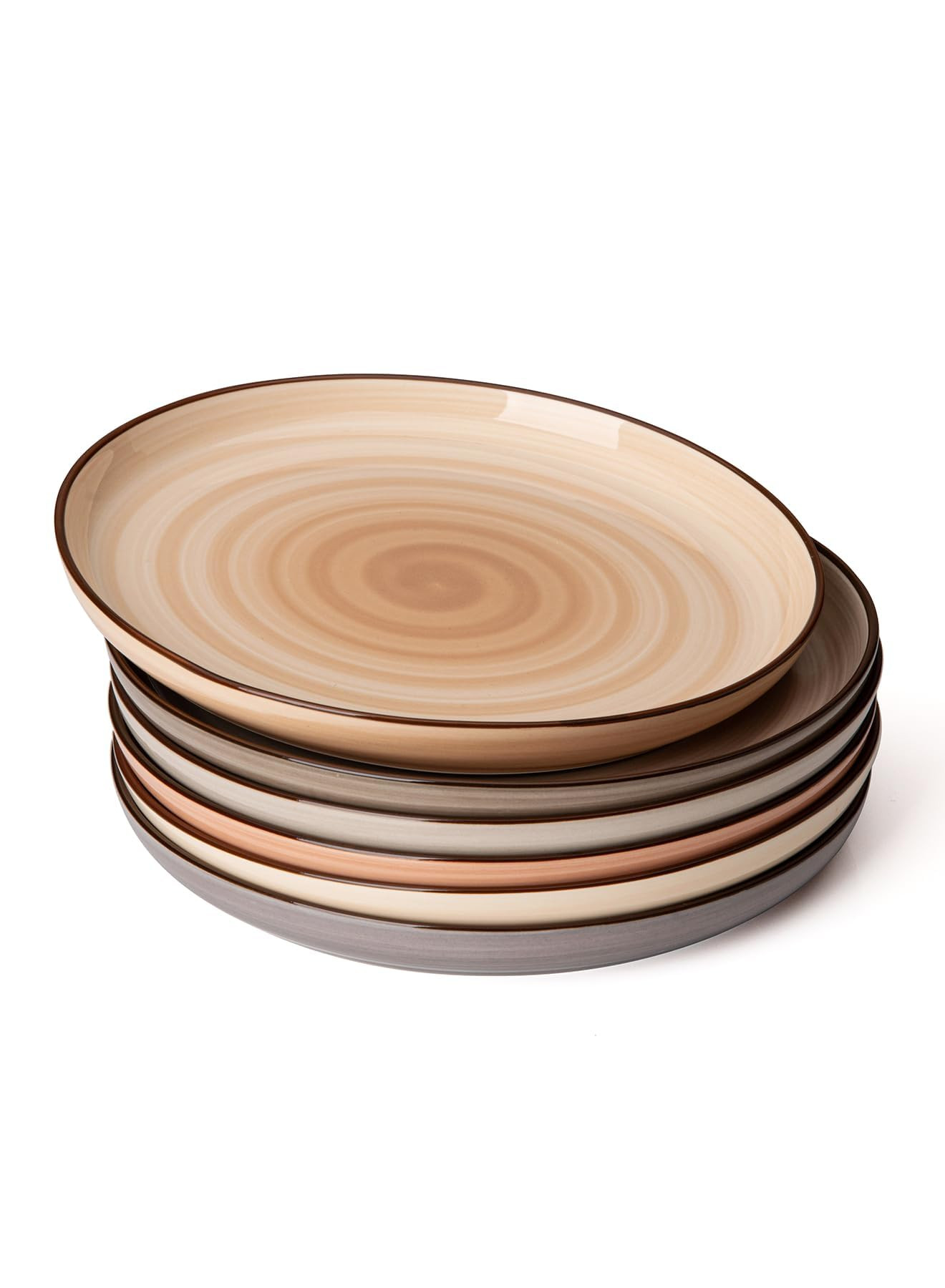 Sweese 7.4 Inch Porcelain Dessert Plates - Round Salad, Appetizer Plate Set for Kitchen, Small, D... | Amazon (US)