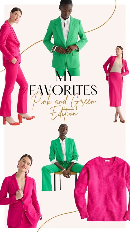 My pink and green favorites from JCrew will add color to your work wardrobe!

#LTKstyletip #LTKworkwear #LTKsalealert