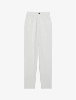 Poupi straight-leg high-rise organic cotton-denim jeans | Selfridges