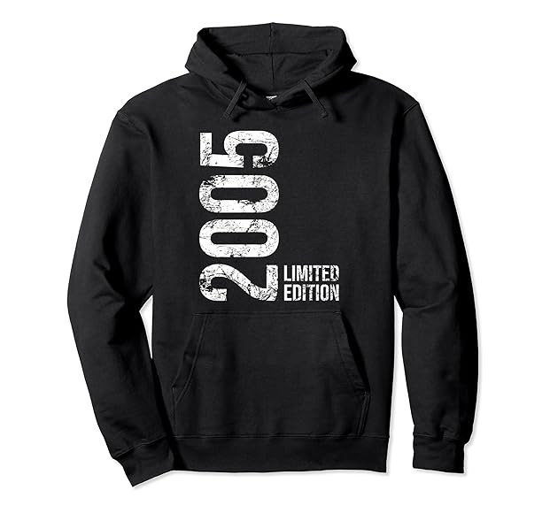 18th Birthday 18 Years Boy Girl Retro Vintage 2005 Gift Pullover Hoodie | Amazon (US)