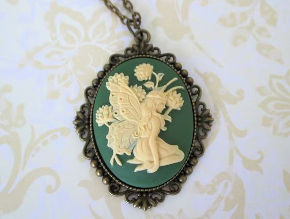 Fairy Necklace / Faerie Jewelry / Fairycore / Art Nouveau | Etsy | Etsy (US)