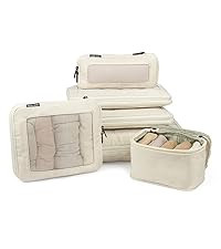 Compression Packing Cubes for Travel - Luggage Organizer Bags - Double Zipper Packing Cubes for S... | Amazon (US)