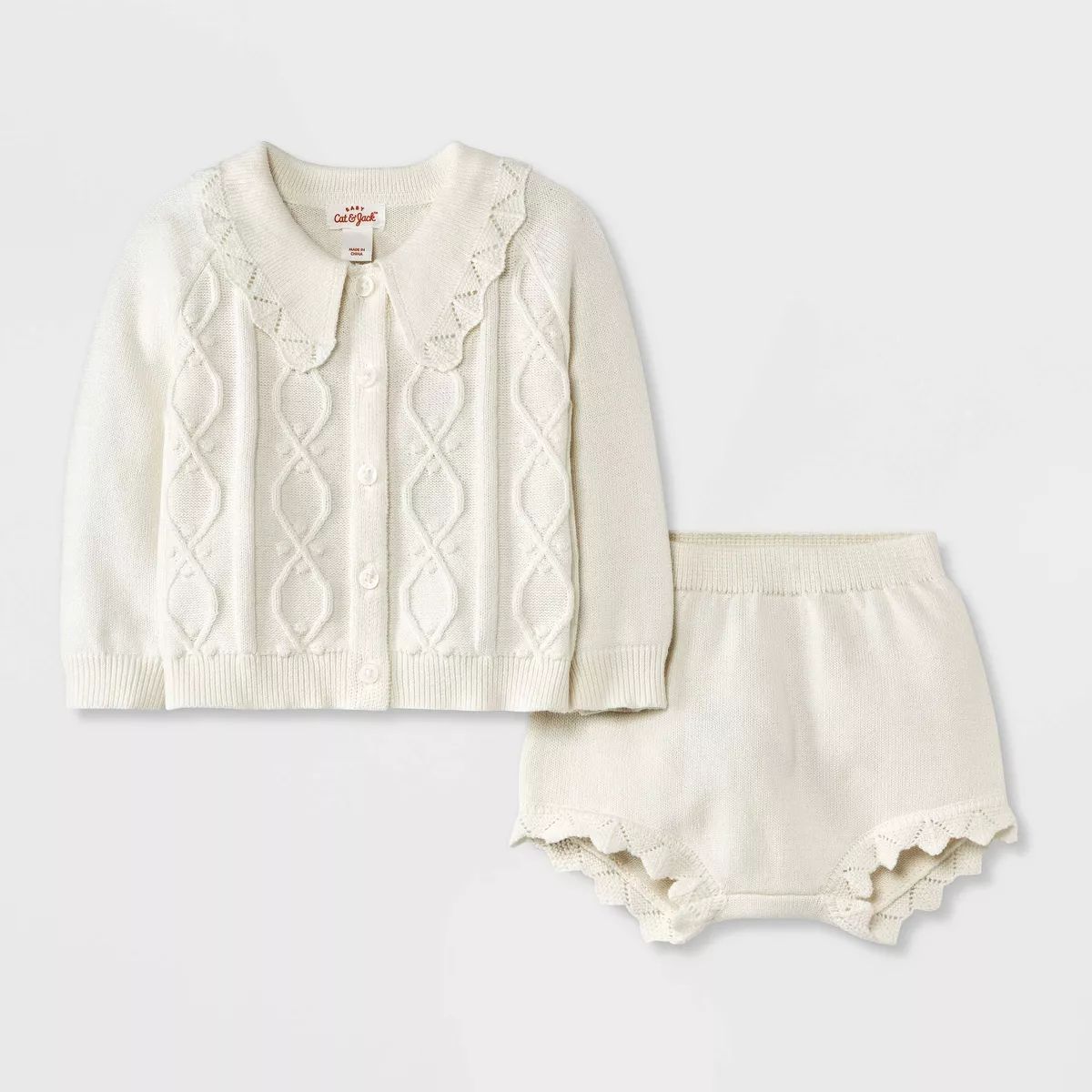 Baby Girls' Sweater Set - Cat & Jack™ Cream | Target