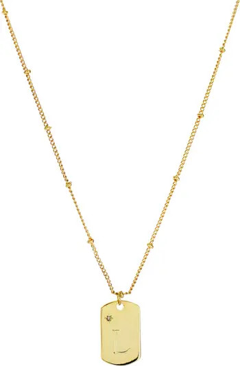 Initial Tag Pendant Necklace | Nordstrom