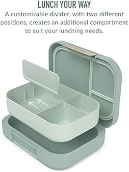 Bentgo® Modern - Versatile 4-Compartment Bento-Style Lunch Box for Adults and Teens, Leak-Resist... | Amazon (US)