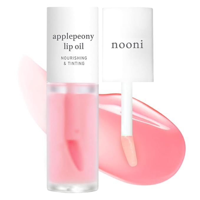 NOONI Korean Lip Oil - Applepeony | Long-Lasting, Moisturizing, Plumping, Revitalizing for Dry Li... | Amazon (US)